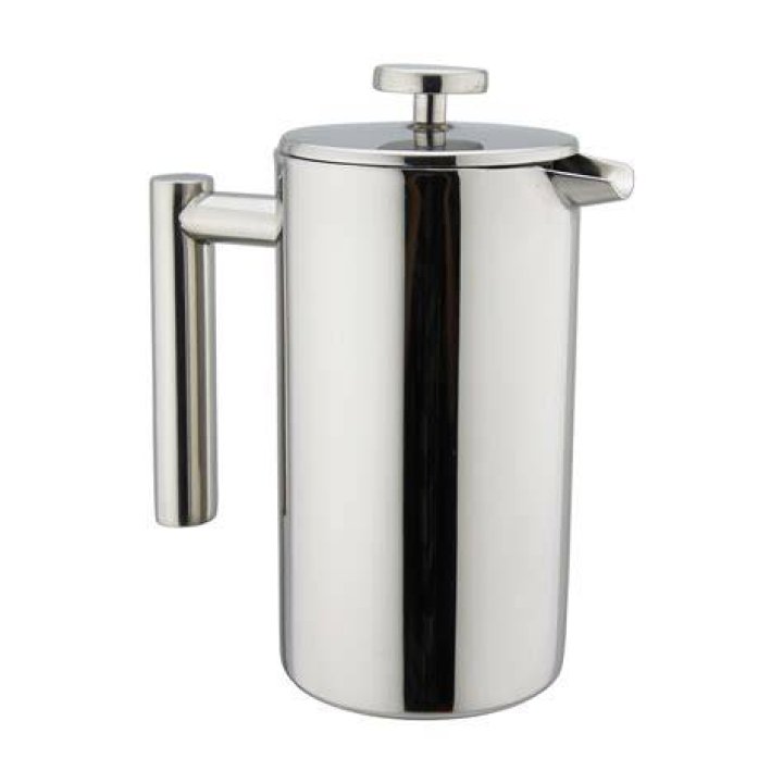 6-Cup Lacquered Stainless Steel French Press