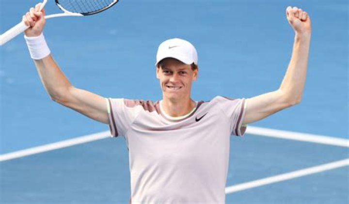 A happy Jannik Sinner