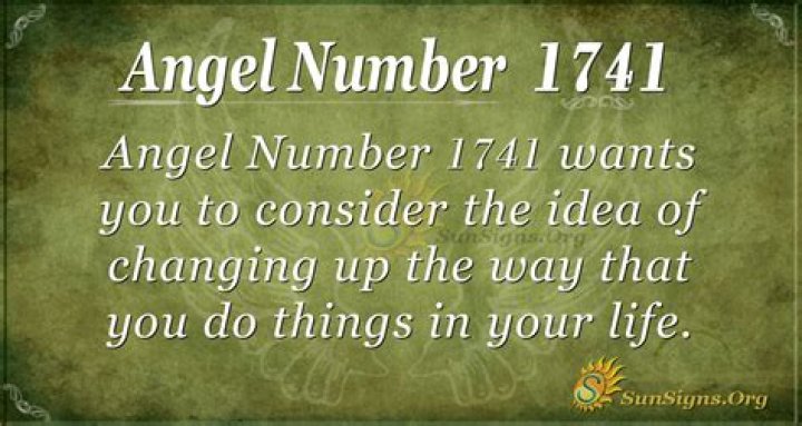 Angel Number 1741