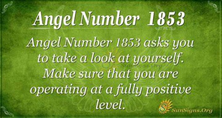 
ANGEL NUMBER 1853

