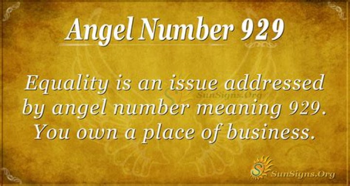 angel number 929