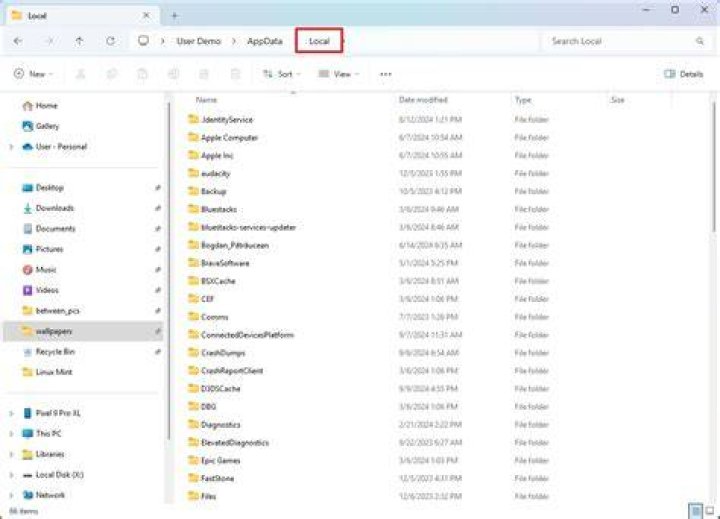 appdata local folder