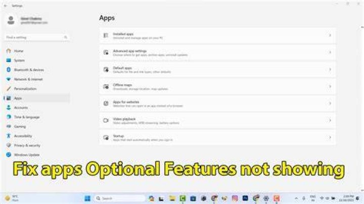 Apps & features