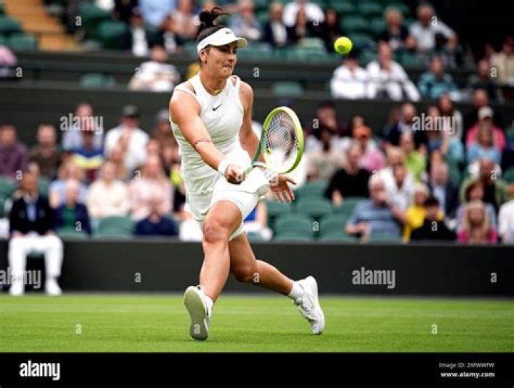 Bianca Andreescu in action