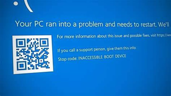 cable PC Inaccessible Boot Device error