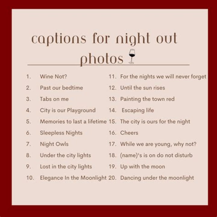 captions for a night pic on Instagram captions for a night pic on Instagram
