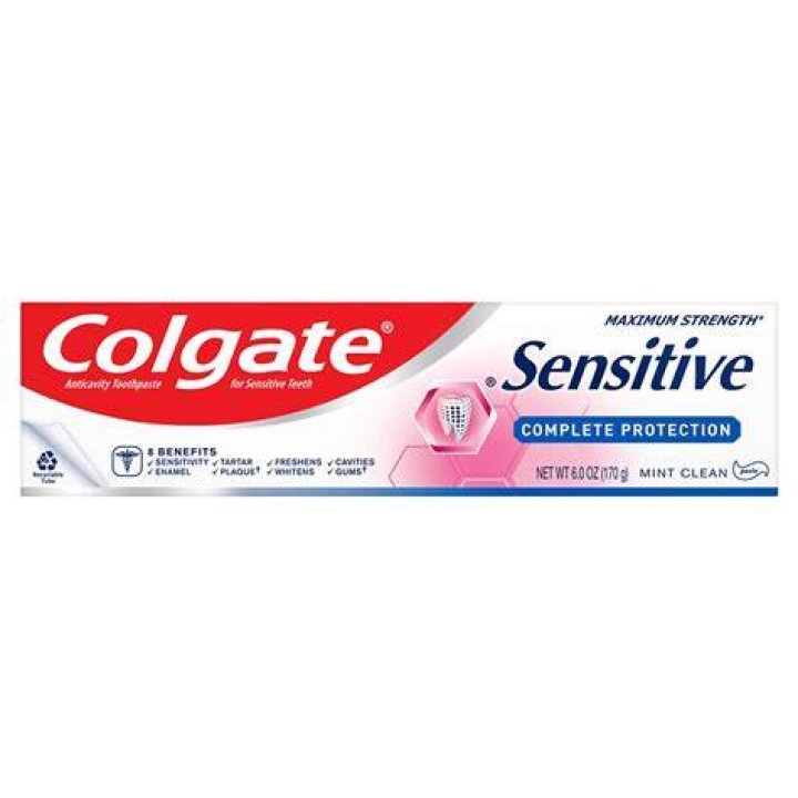 Colgate Sensitive Toothpaste, Complete Protection, Mint - 6 Ounce (Pack of 3)