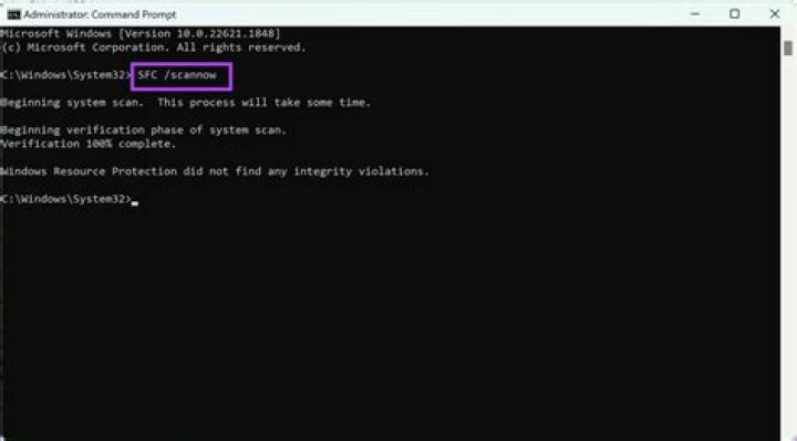 command prompt sfc