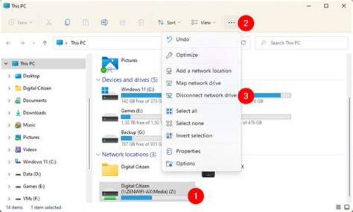 delete mapped network drives