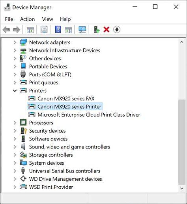 Device manager - Your printer failed to join the wireless network
