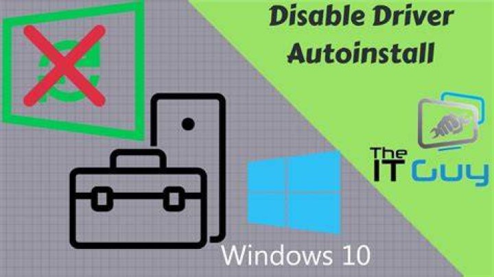 disable automatic driver installation