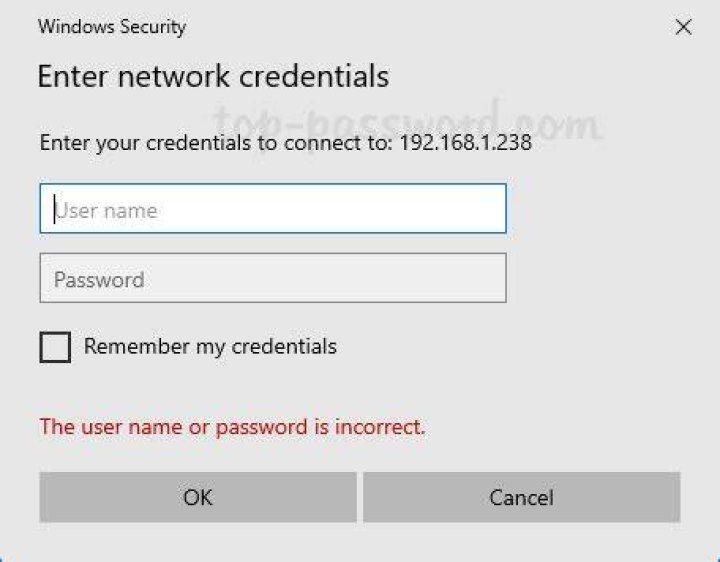 Enter network credentials Windows 7