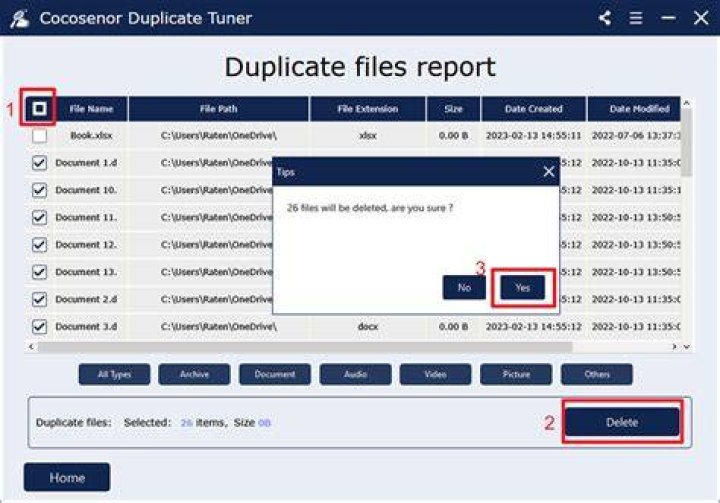 The Exclude window Exclude window remove duplicate files windows 10