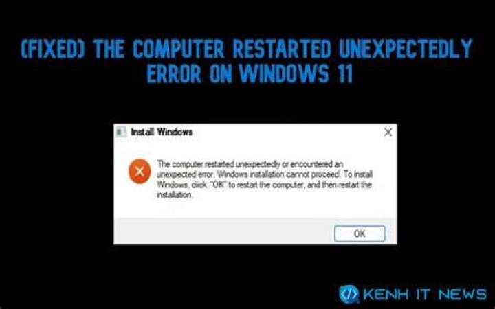 exit-cmd the computer restarted unexpectedly or encountered an unexpected error windows 11