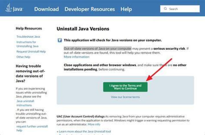 uninstall Java find and uninstall Java