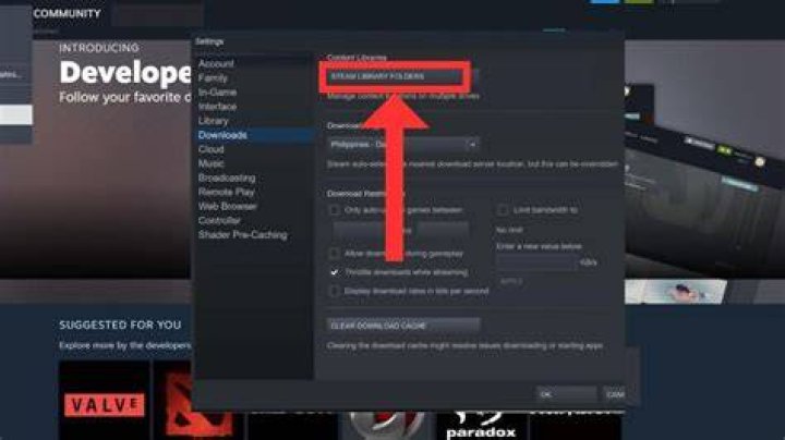 Find Steam installation folder