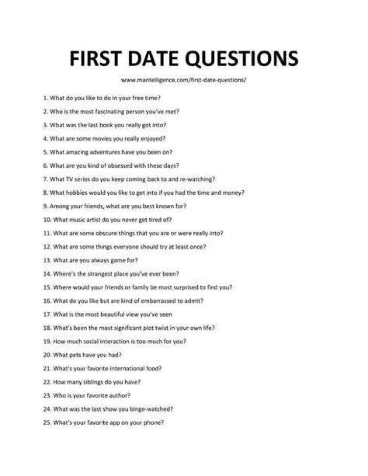 first date questions