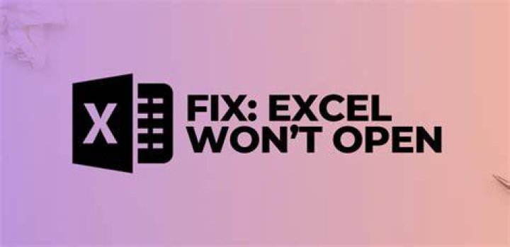 fix excel won't open files