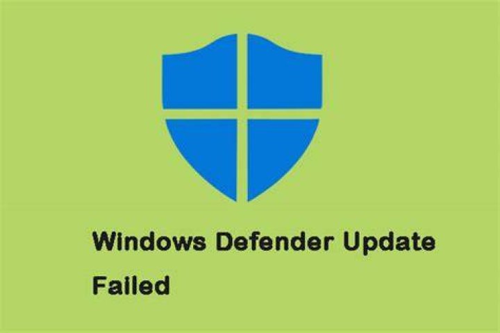 fix windows defender update failed
