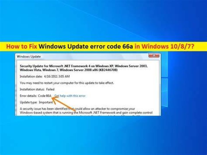 fix windows update error 66a