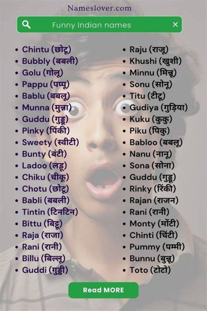 Funny Indian names Funny Indian names