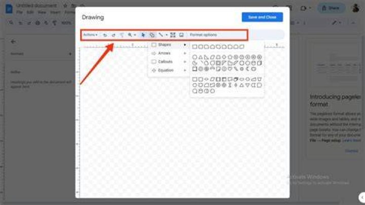 google docs drawing save