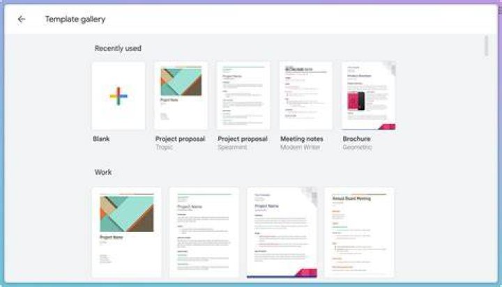 google docs templates