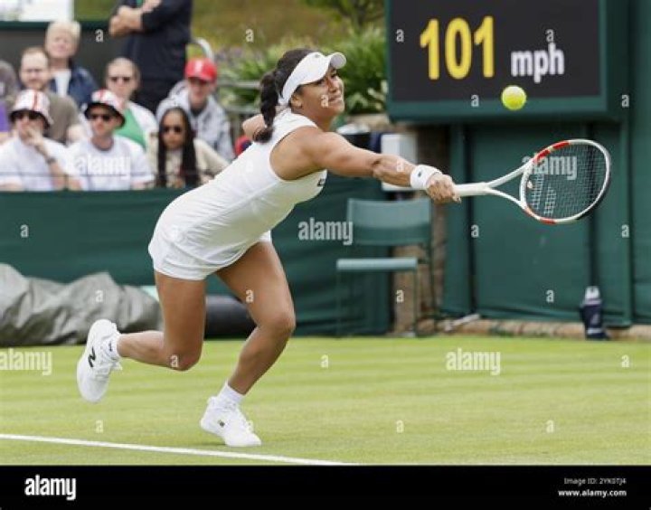 Heather Watson in action