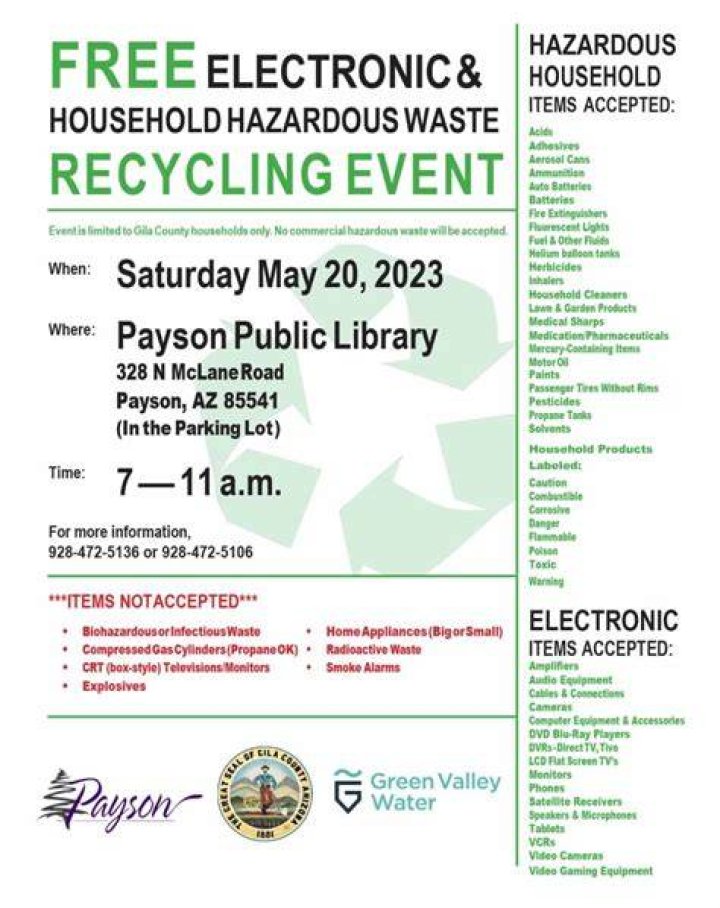 Household Hazardous Waste & Electronic Recycling Event
