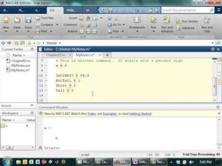 How To Create A Variable In Matlab