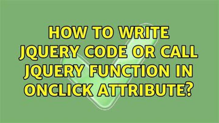 How To Create Onclick Function In Jquery
