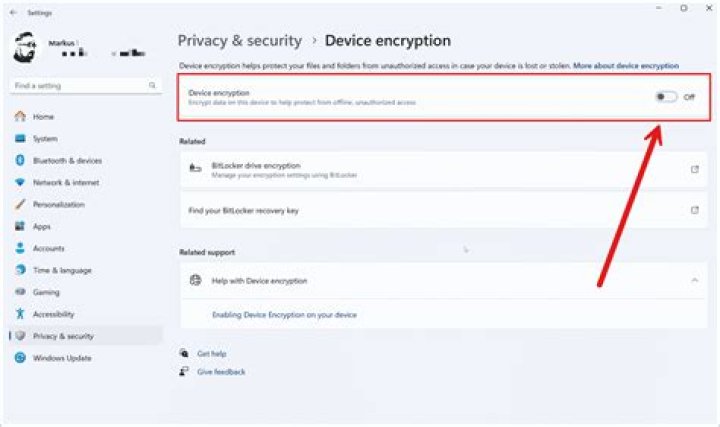 How to enable encryption in Windows 11