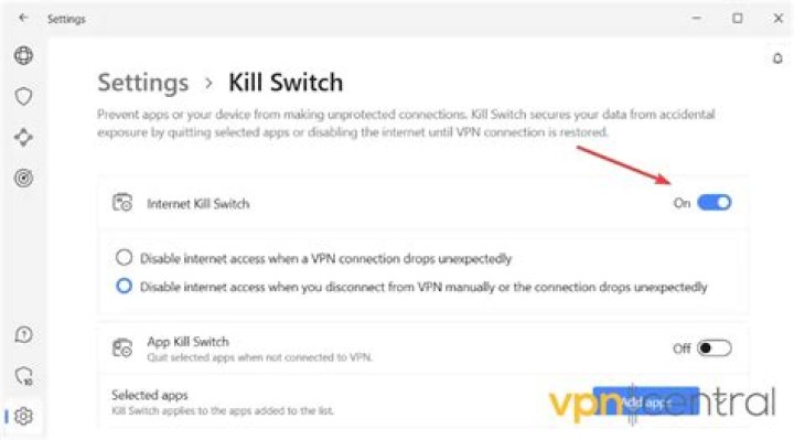 How to enable VPN killswitch