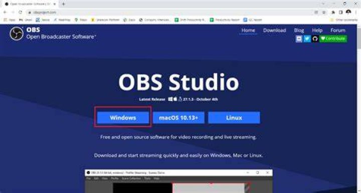The Install button Install button obs studio windows 11