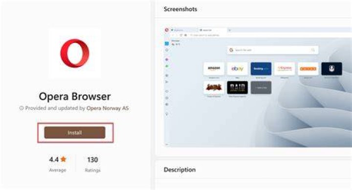 Opera browser install Opera