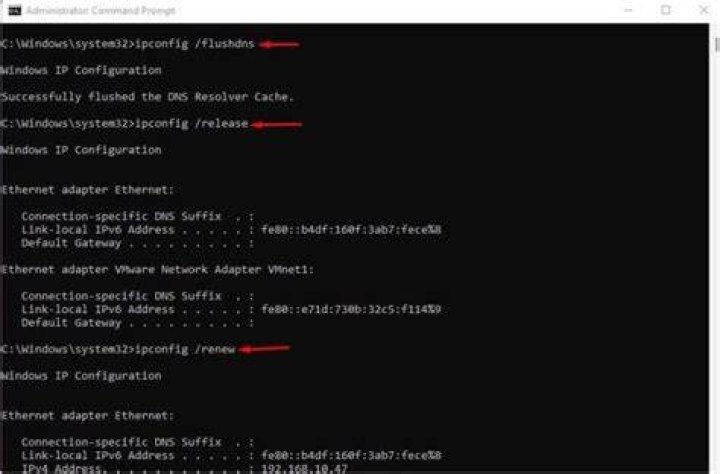 ipconfig /flushdns not working
