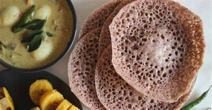 Millet appam and potato stew