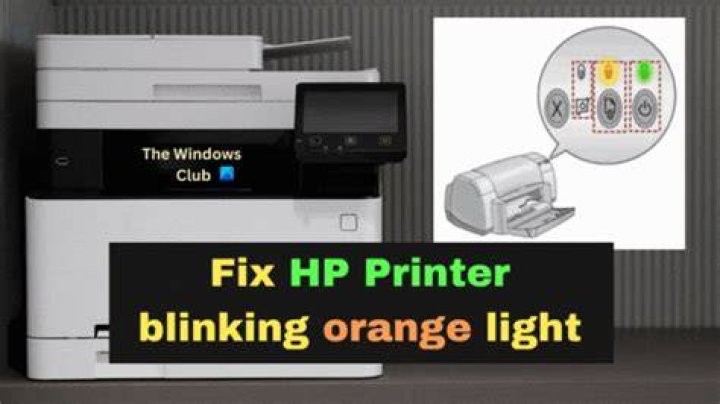 my printer blinking orange