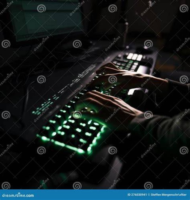 Night Keyboard Typing Coding Night Keyboard Typing Coding