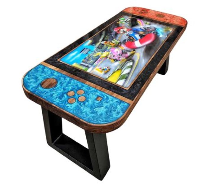 Nintendo Switch on a table Nintendo Switch on a table