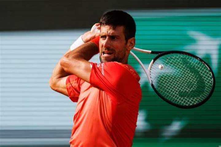 Novak Djokovic during a match