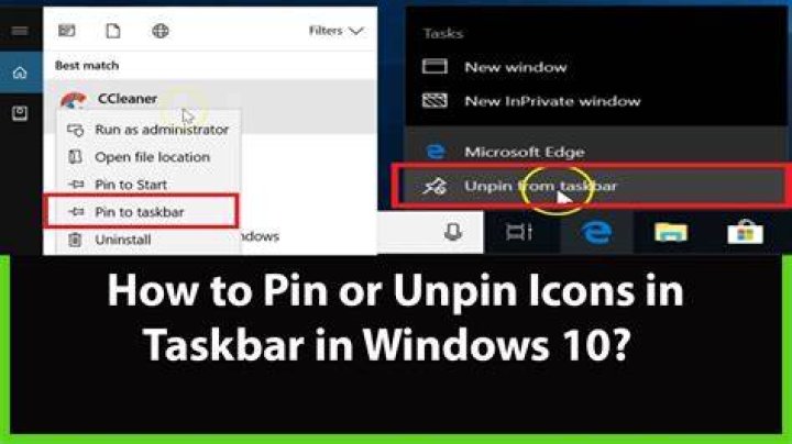 pin run windows taskbar