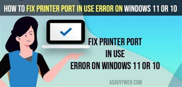 Port in use printer error