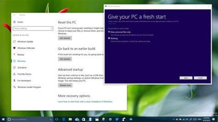 refresh windows 10