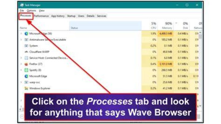 remove wave browser
