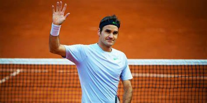 Roger Federer on clay PA
