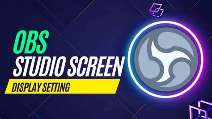The Display option The Display setting obs studio windows 11