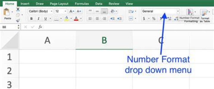 The number format drop-down menu in Excel The number format drop-down menu stop excel from changing numbers to dates
