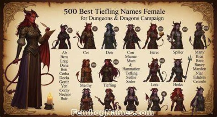 Tiefling names Tiefling names