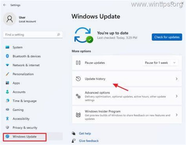 Uninstall updates